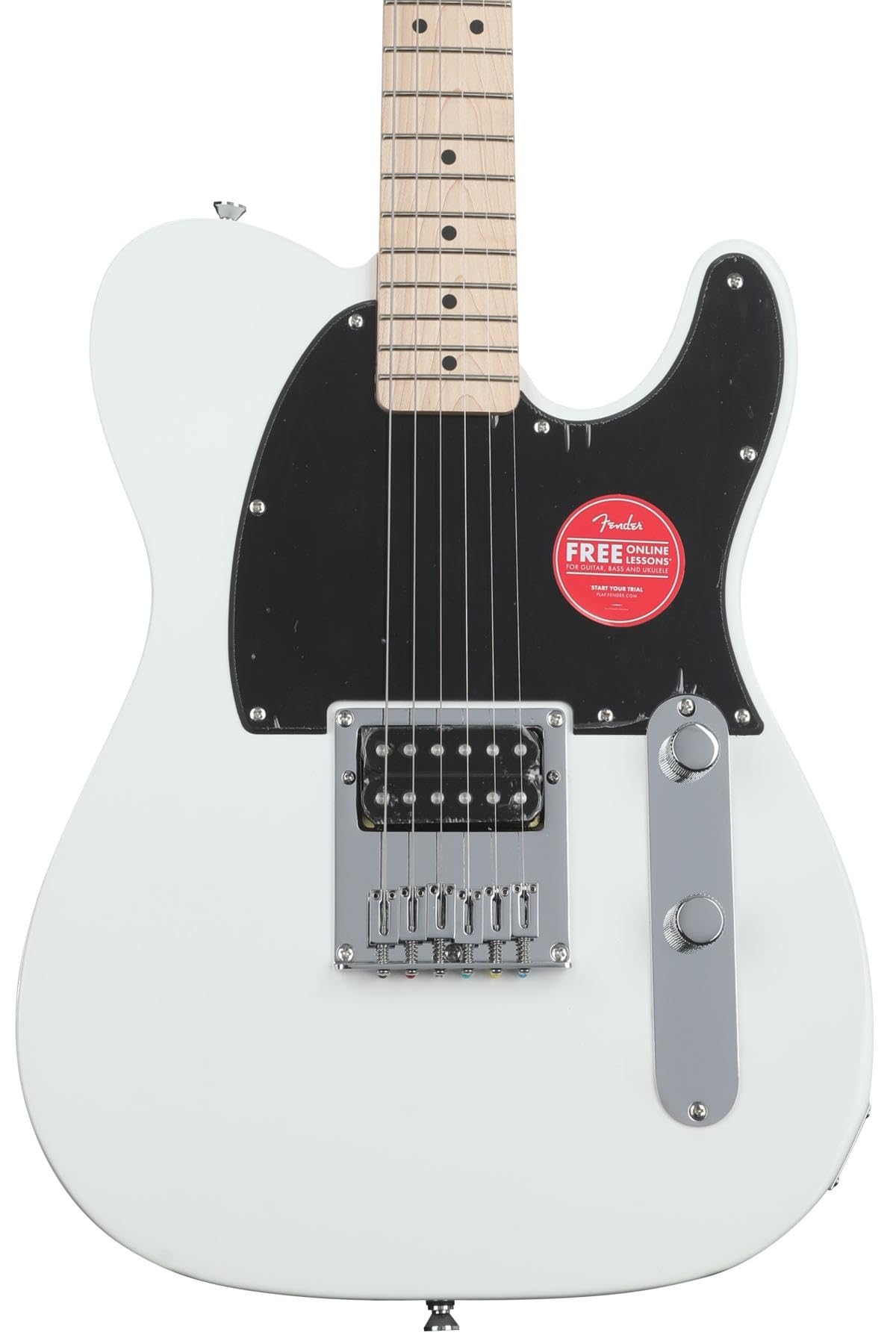 Squire Sonic Esquire Electric Guitar, Arctic White, Maple Fingerboard