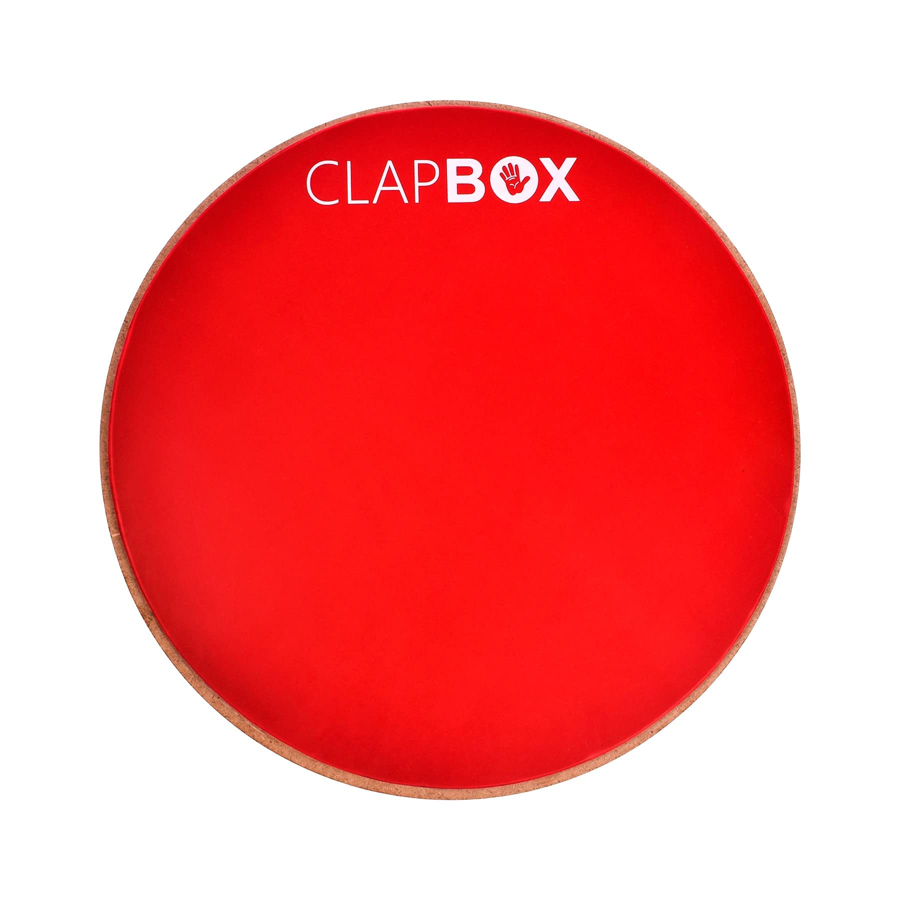 Clapbox Drum Practice Pad - 8 Inches, Red, Cb-Ppd (Practice Pad Only)