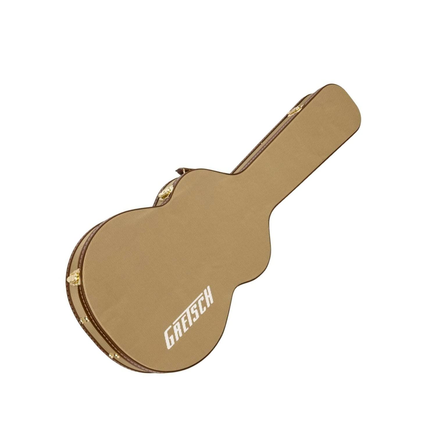 Gretsch G2622T Tweed Hardshell Case for Streamliner Electric Guitars with Brown Plush Interior and Center Storage Compartment