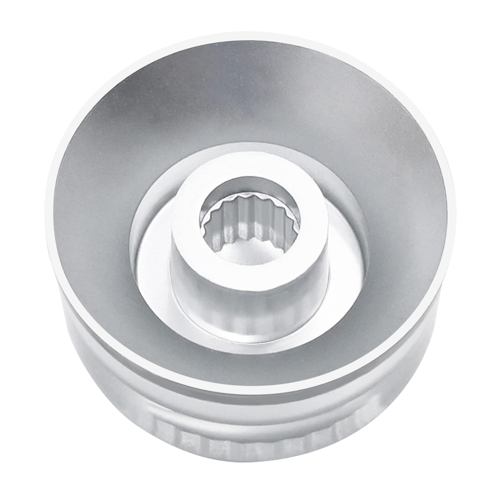 Micovay 4pcs Volume Tone Speed Control Knobs Hat Shape for Les Paul LP Style Bass Electric Guitar Parts, Transparent Silver with