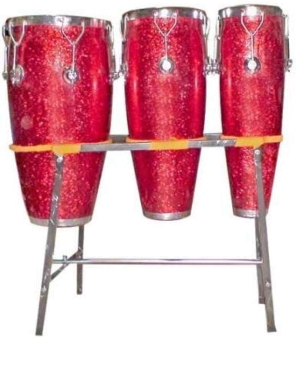 SG Musical - 3 Piece Congo Drum Fiber Folding Stand (Random color) Fiber Bongo FGHC03