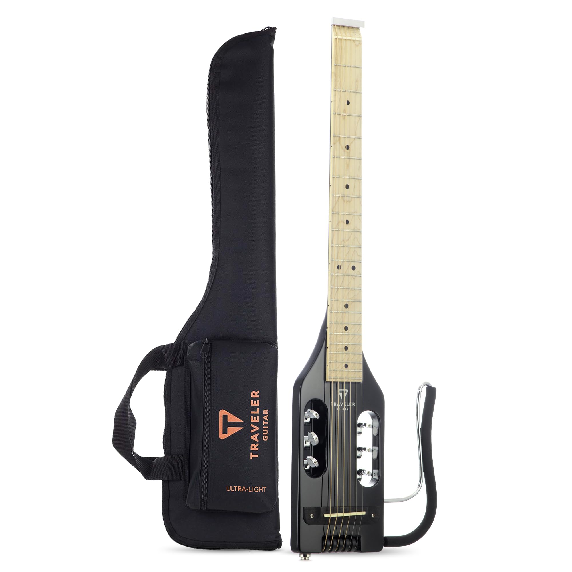 Traveler Guitar Ultra-Light Acoustic Acoustic-Electric Guitar, Black Gloss