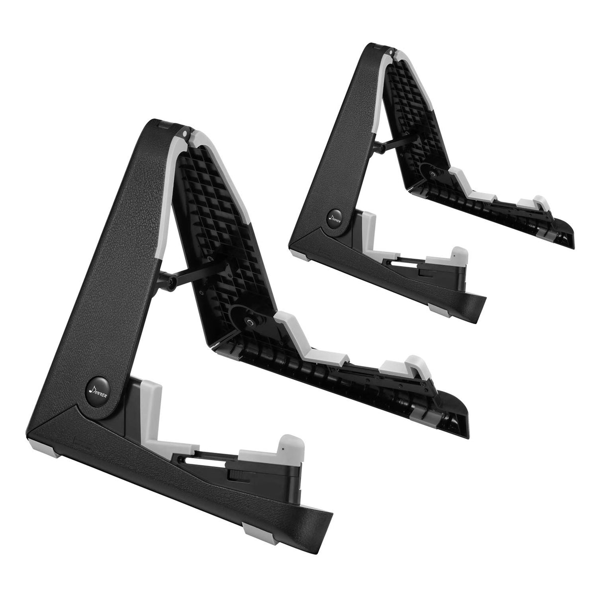 Donner Guitar Stands, 2 Packs Foldable Lightweight Guitar Stands Holder For Acoustic Electric Guitar Bass Ukulele, Ds-2 (Black)