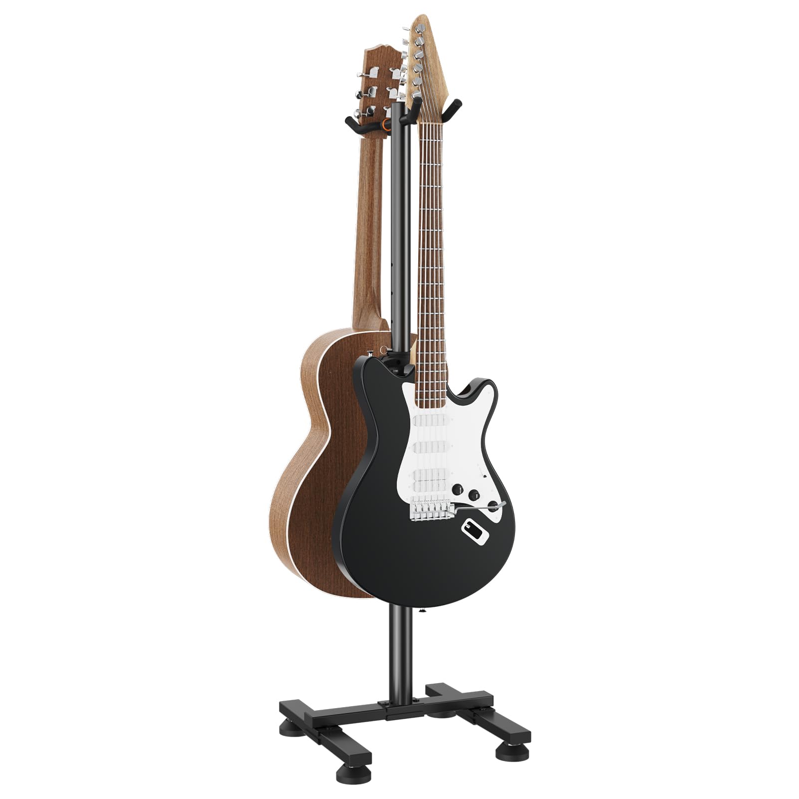 STRICH Guitar Stands Floor, 2 Adjustable Guitar Stand Holder, Heavy Duty 2 Guitar Stand for Acoustic Electric Guitars Bass Banjo
