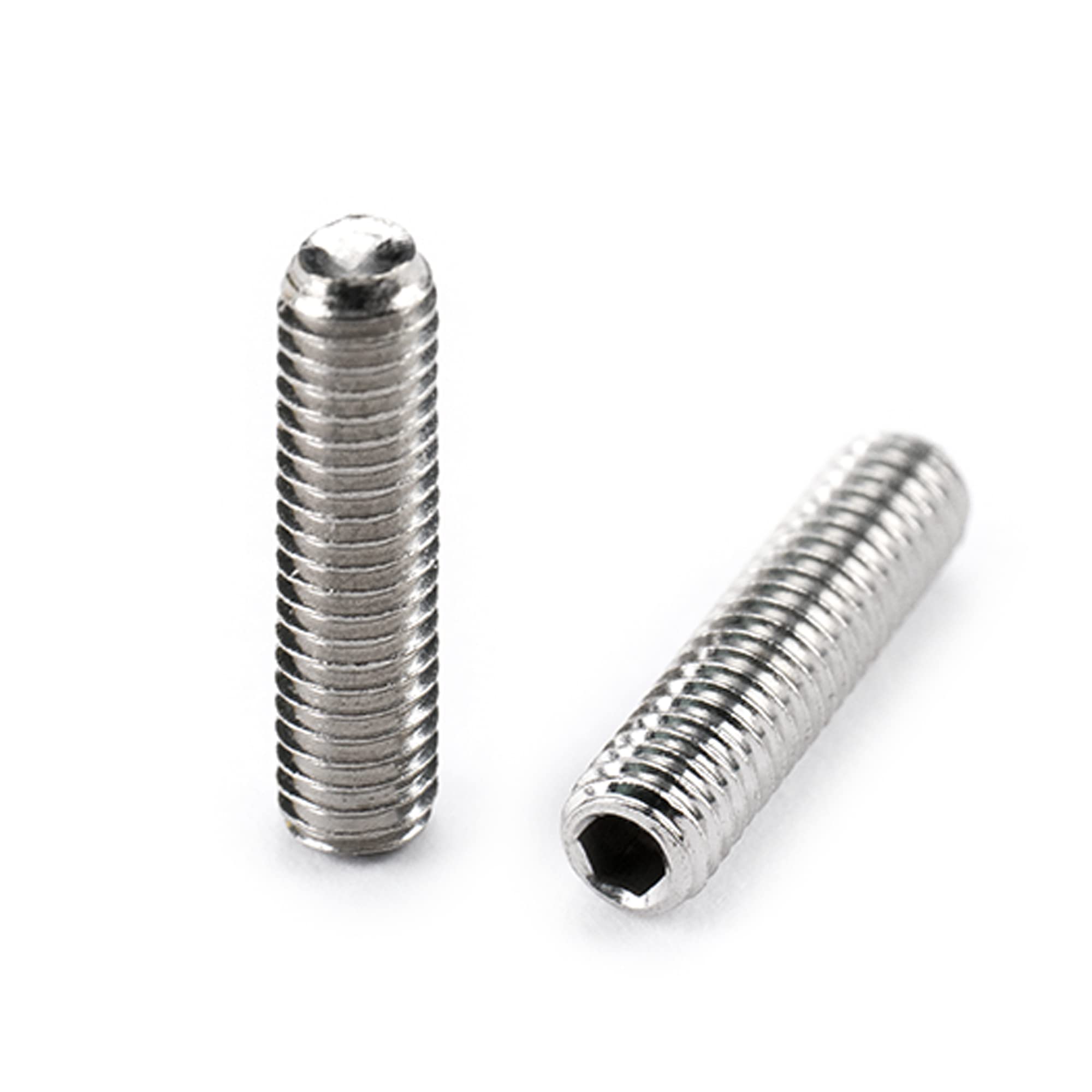 Musiclily Pro Metric M3x12mm Stainless Steel Saddle Height Screws for Imported Electric Guitar Bass Bridge, Original Color (Set