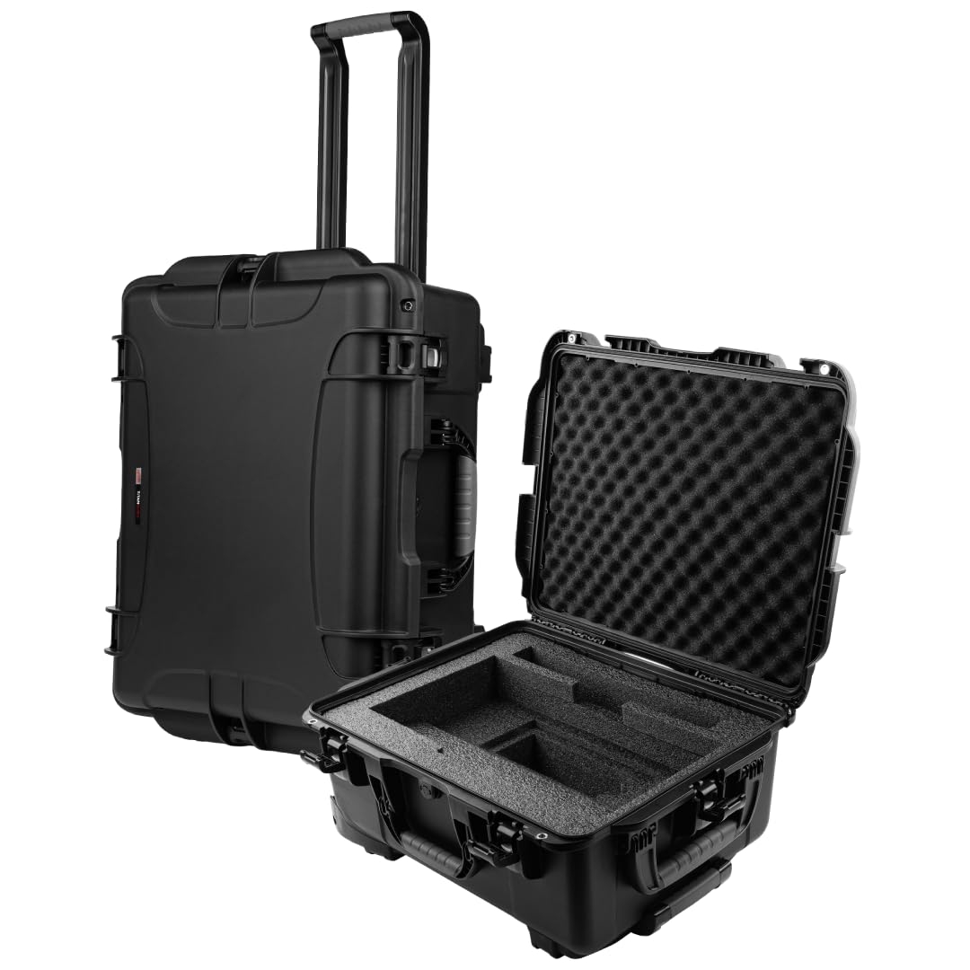 Gator Cases Titan Series Waterproof Case for Line 6 Helix Stadium XL Floor with Telescoping Handle and Wheels, (GWP-L6STADIUMXL-