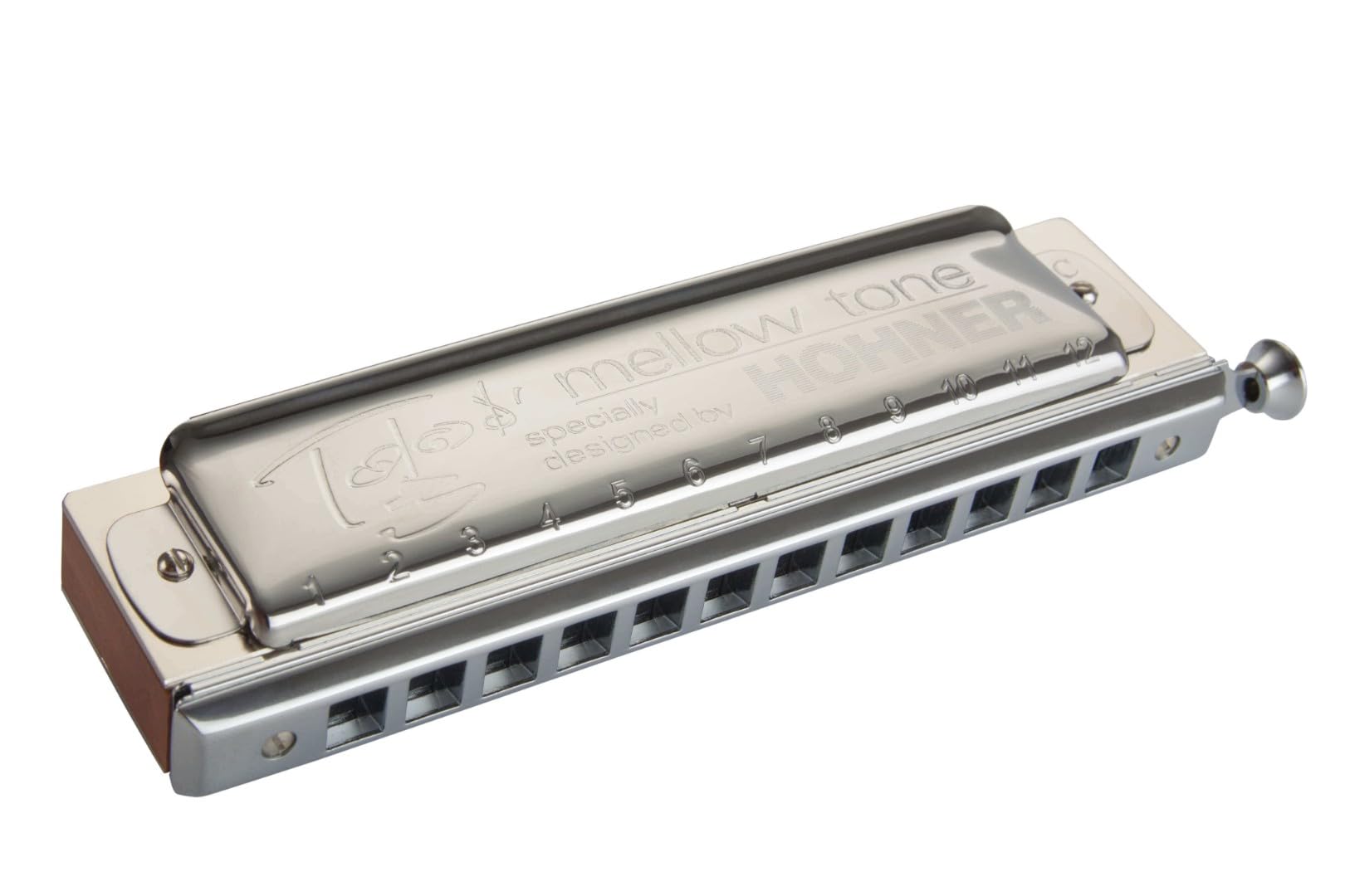 Hohner Accordions Hohner Harmonica 7538-C Toots Mellow Tone Harmonica, Key of C, Stainless steel