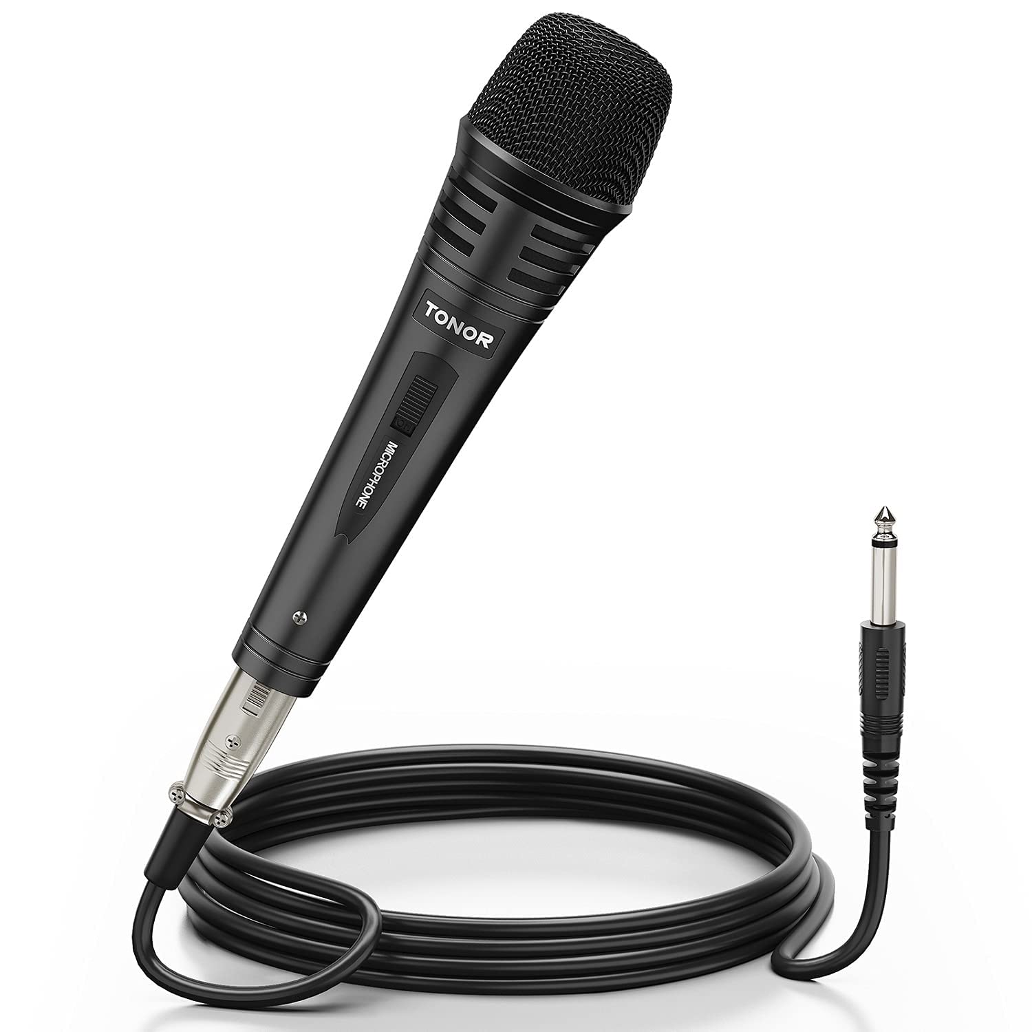Tonor Dynamic Karaoke Microphone For Singing With 5M Xlr Cable, Metal Handheld Mic Compatible With Karaoke Machine/Speaker/Amp/M