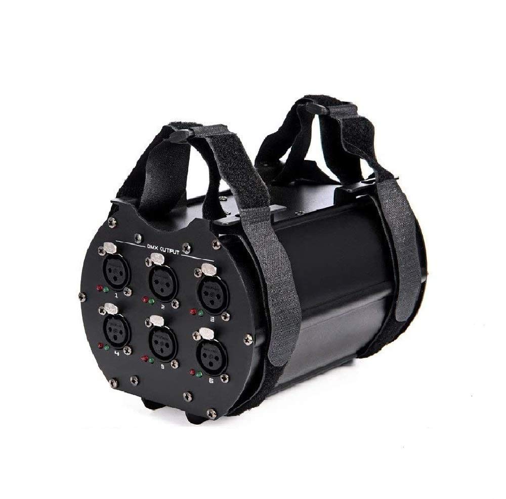 Mfl. Dmx Splitter With One Input 6-Way Distributor 3-Pin Xlr Separate Dmx Signal Amplifier System