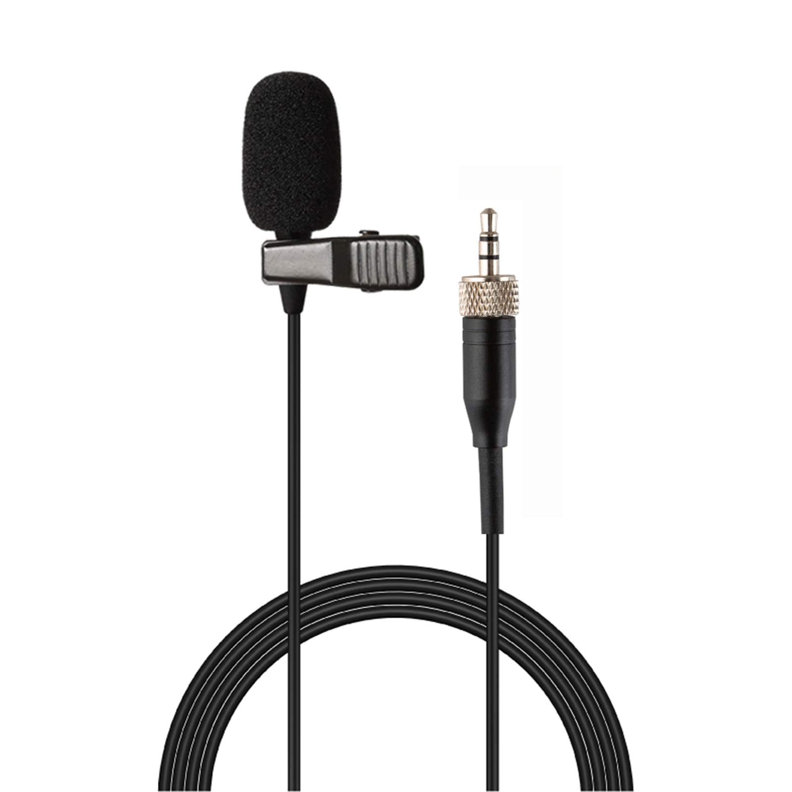 Sujeetec Lavalier Microphone Lapel Microphone Compatible with Sennheiser Wireless Transmitter - Unidirectional Condenser Mic - 3