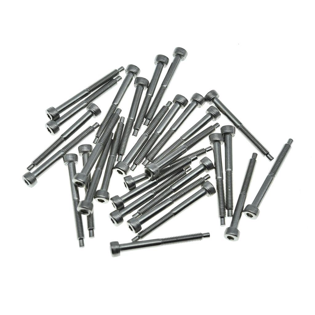 Dopro 30-Pack Stainless Steel Guitar Tremolo Bridge String Lock Screws Fits Fr