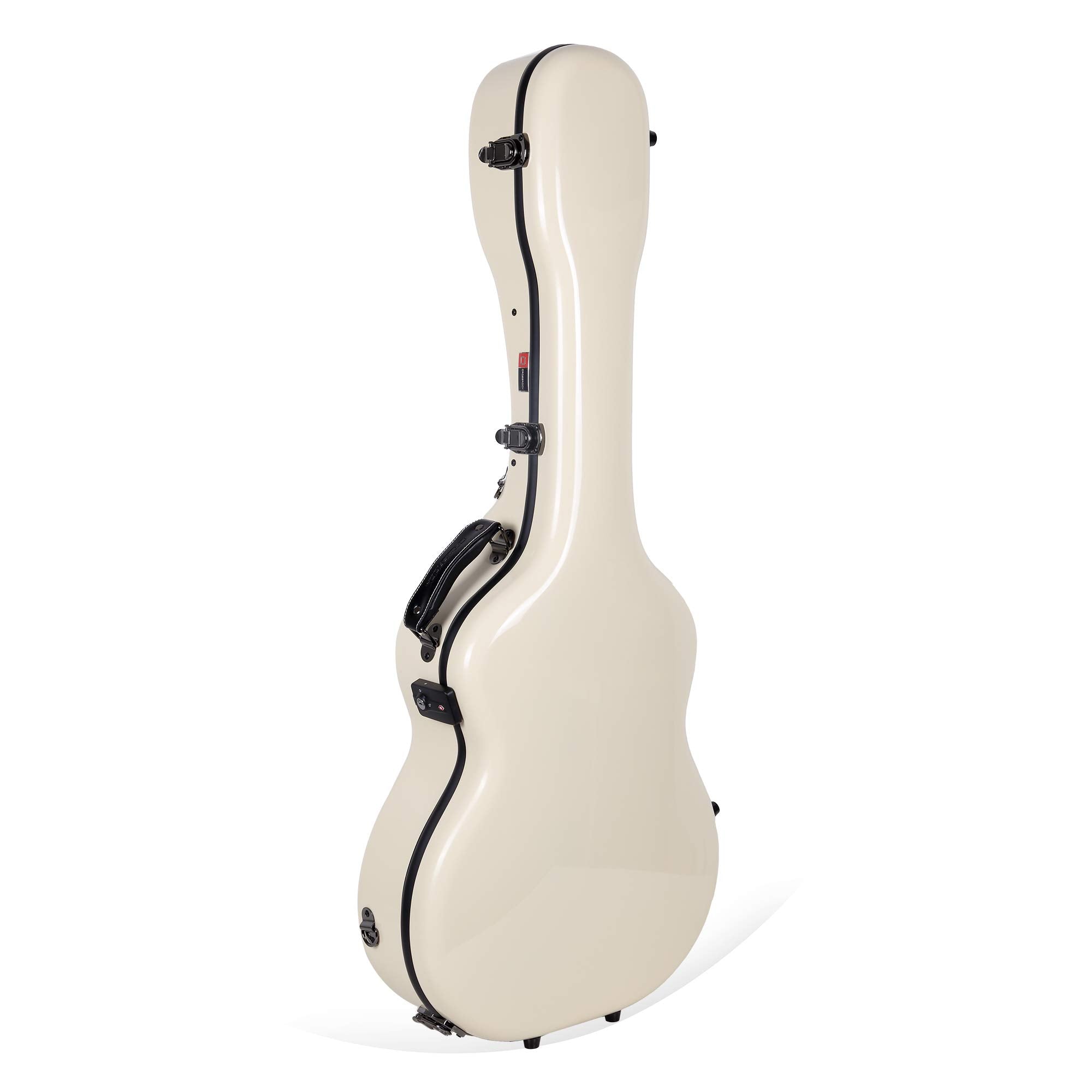Crossrock Deluxe Fiberglass Case For Grand Auditorium Guitar, Ivory (Crf2020Gaiv)