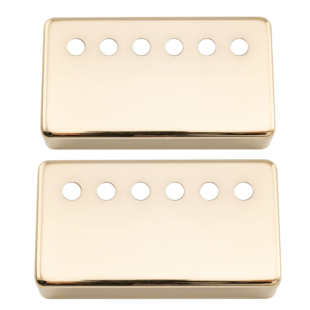 Musiclily Pro 49.2Mm Nickel Silver Alloy Humbucker Pickup Covers Set For American Made Electric Guitar, Gold (Set Of 2)