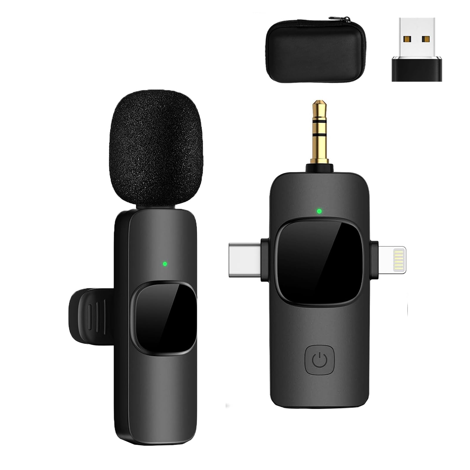 Tearstone Wireless Mini Microphone with Noise Reduction, Wireless Mic for Video Recording, Vlog, YouTube, TikTok