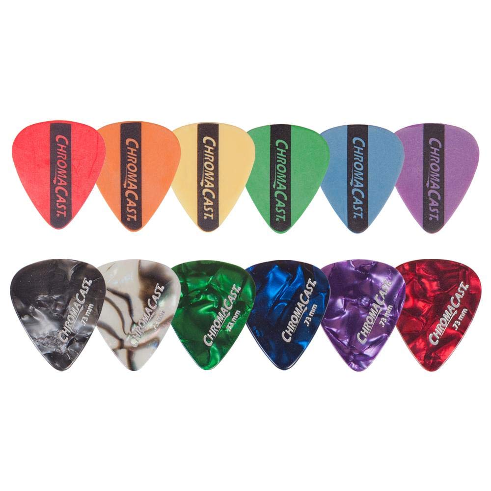 ChromaCast 96 Pick Sampler - Includes Pearl Celluloid and DuraPicks in Assorted Colors/Gauges