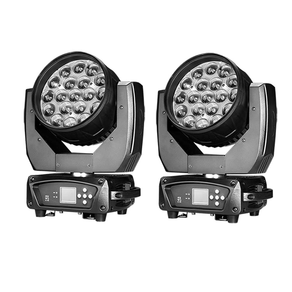 Boulder Pro 19x15W Zoom Wash Moving Head with Variable White Warm White Plus Cool White 2in1 LEDs Ideal for Church, Theater, Stu