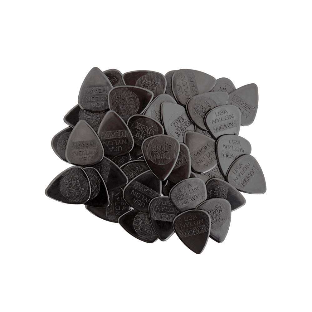 Ernie Ball Nylon Guitar Picks, Heavy, 12-Pack (P09137)