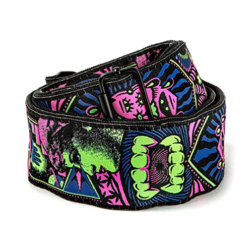 Jim Dunlop I Love Dust Green Fangs Guitar Strap (ILD05)