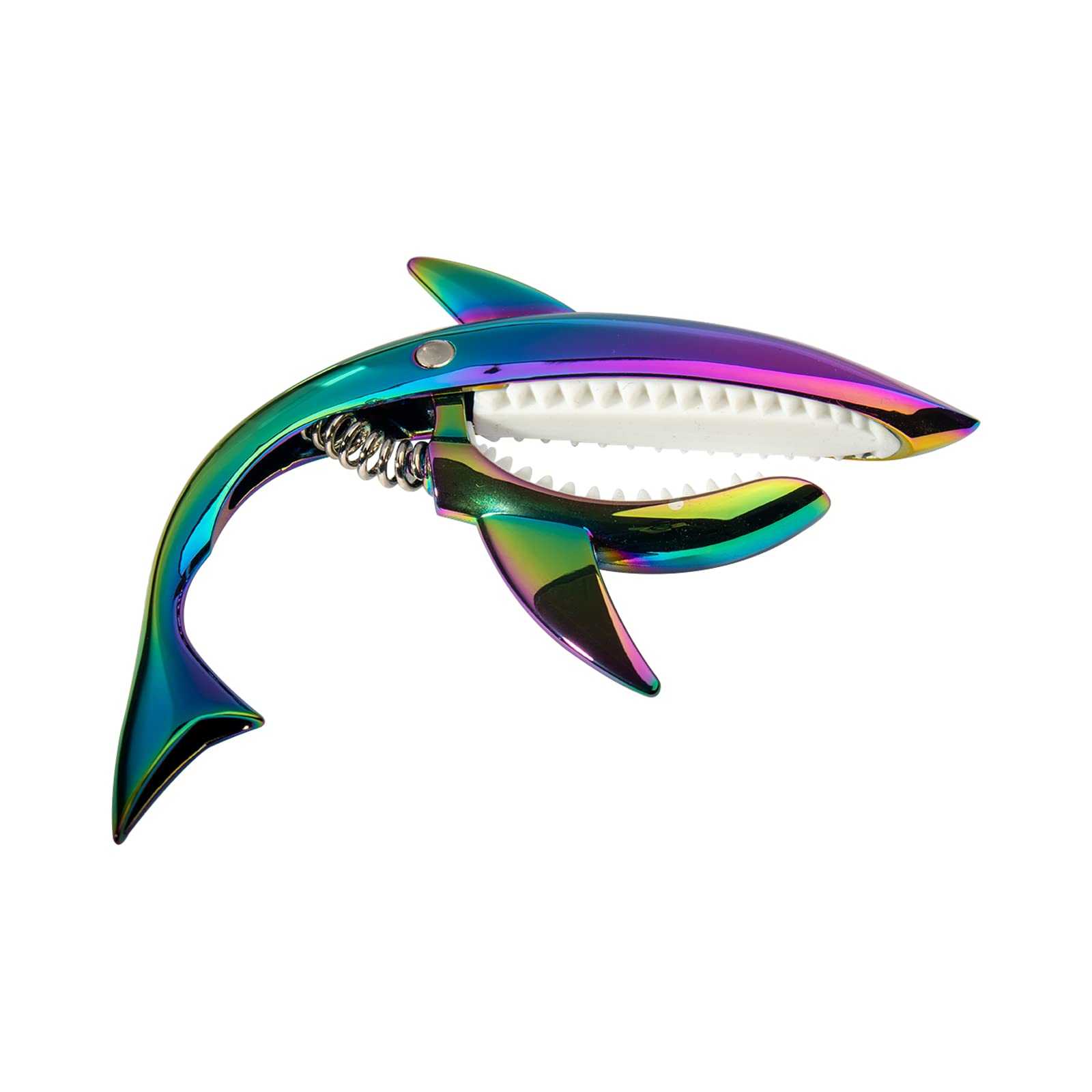 Cheerock Zinc Alloy Guitar Capo Cute Shark Shape Capo with Carrying Case for Classical Electric Guitar and Ukulele, Ideal Gift f