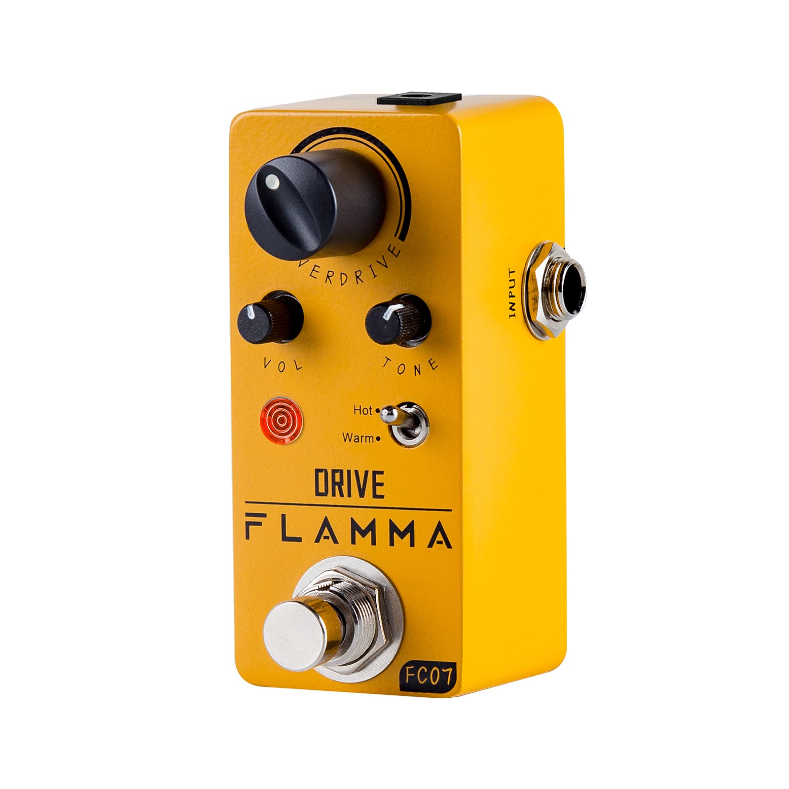 Flamma Fc07 Overdrive Pedal Electric Guitar Effects Pedal Mini Analog Guitar Pedal True Bypass 2 Overdrive Modes Metal Shell