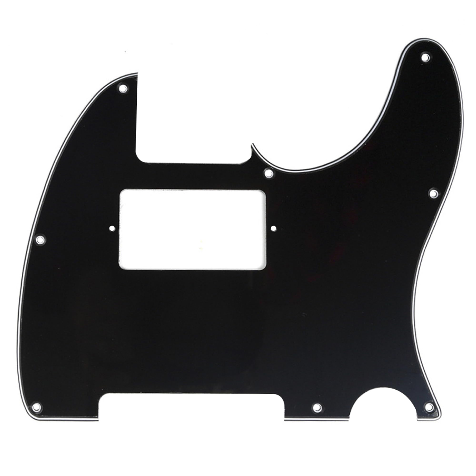 Musiclily 8 Hole Humbucker Tele Pickguard HH Scratch Plate for Fender American/Mexican Standard Telecaster Modern Style Electric