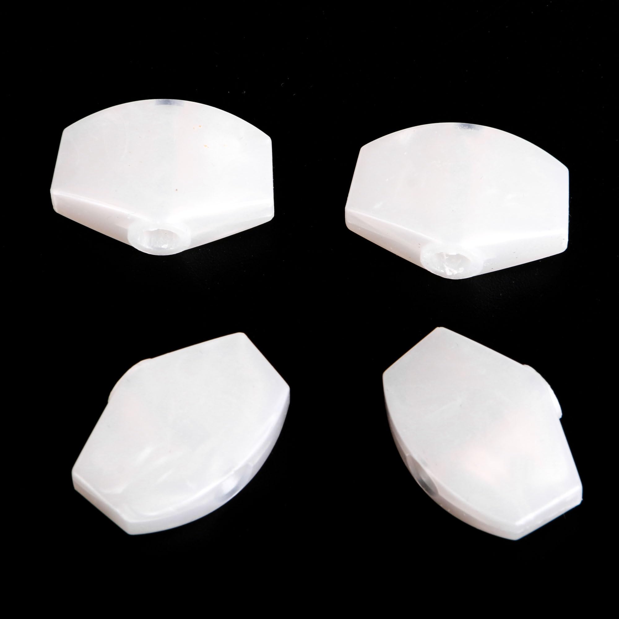 Lovermusic Guitar Tuner Machine Head Buttons White Pearl Tuning Key Square Buttons Set of 6