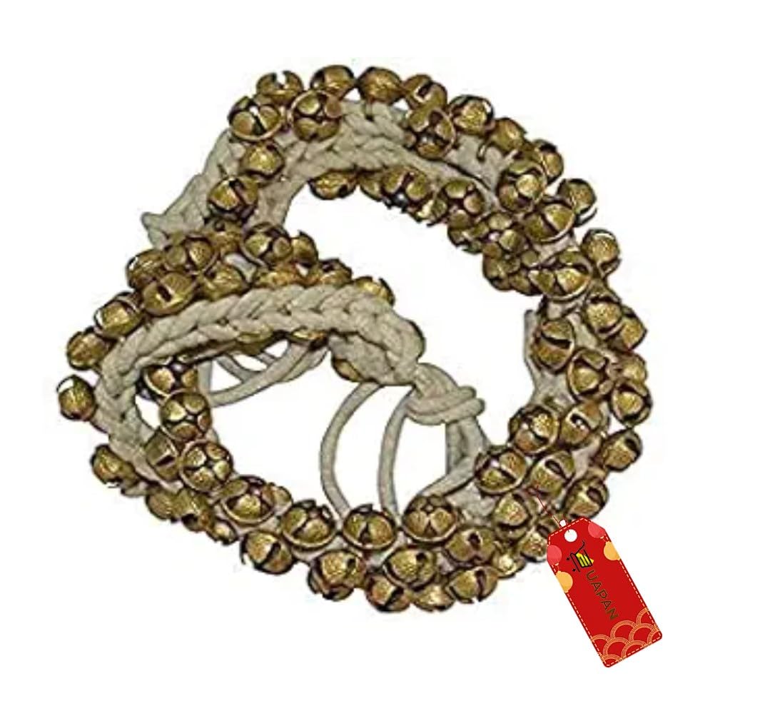 Uapan Ghungroo 100+100 White Cotton String (16 No)  Authentic Sound And Comfort For Classical Dance