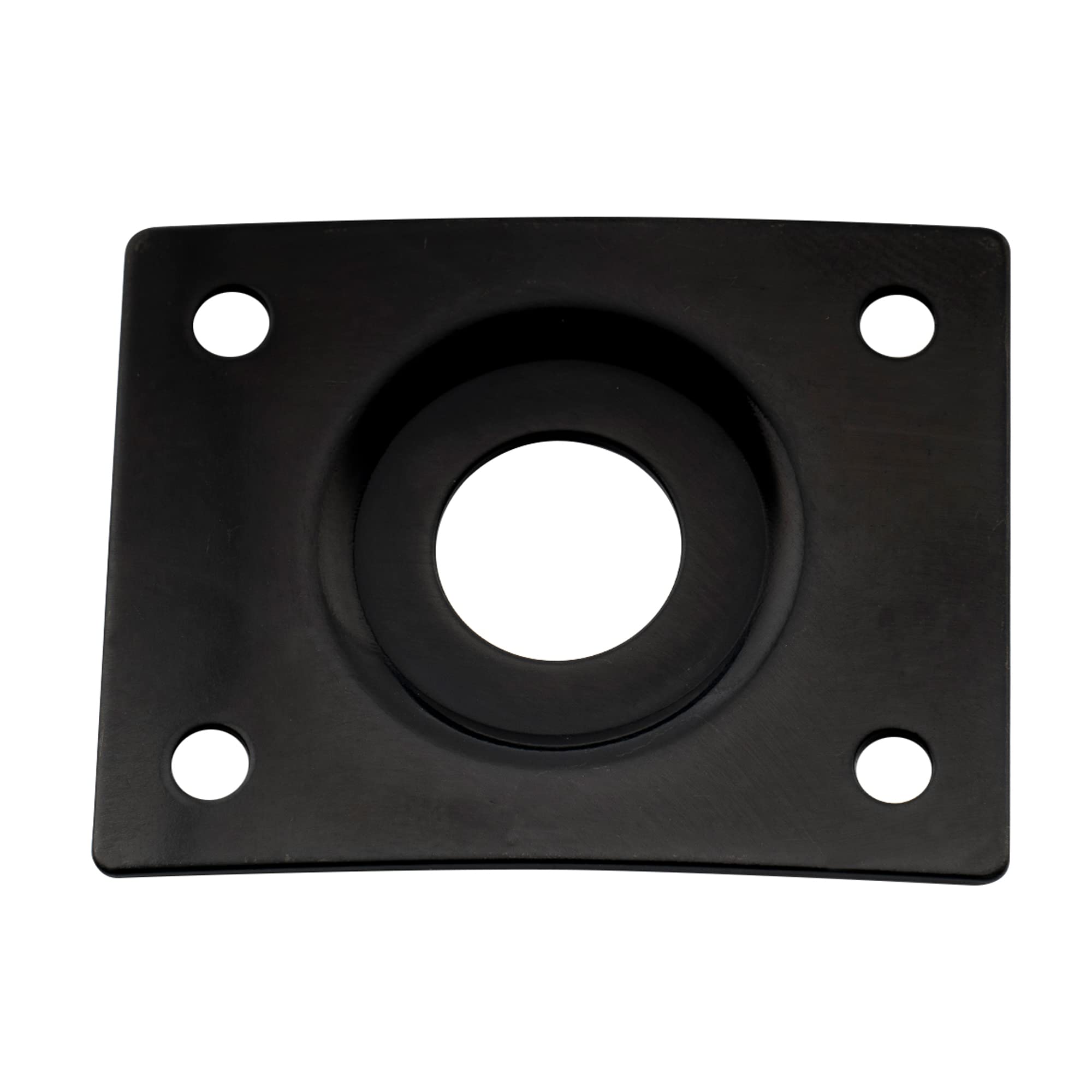 Musiclily Pro Steel Curved Recessed Guitar Jack Socket Plate Rectangle Output Jack Plate For Les Paul Lp Tele Style Electric Gui