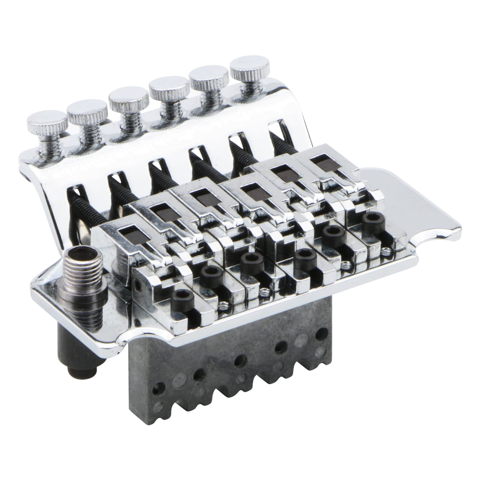 Chrome Electric Guitar Tremolo Bridge with Bar Double Strat Locking for Floyd Rose Type