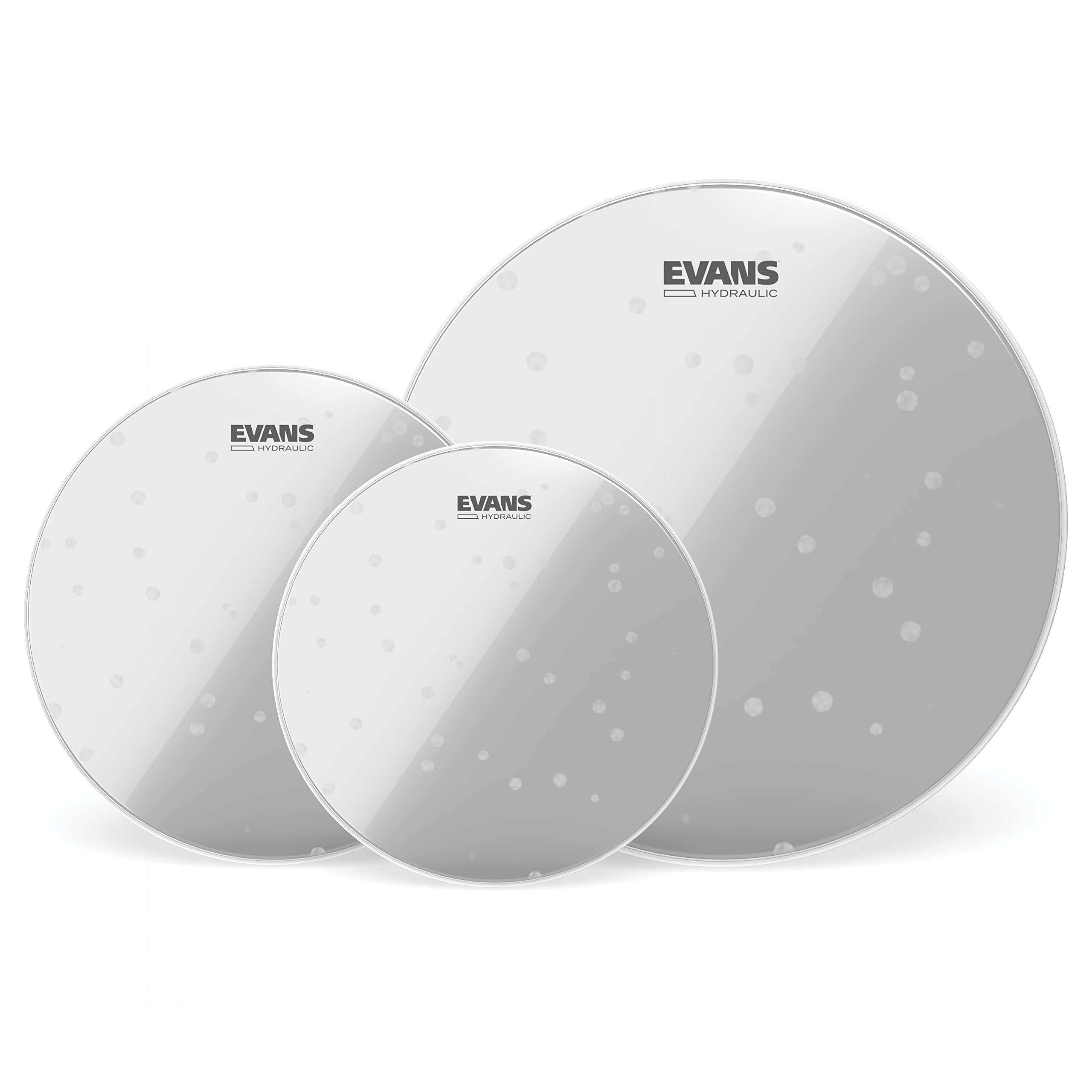 Evans Drum Heads - Hydraulic Glass Tompack, Fusion (10 inch, 12 inch, 14 inch)