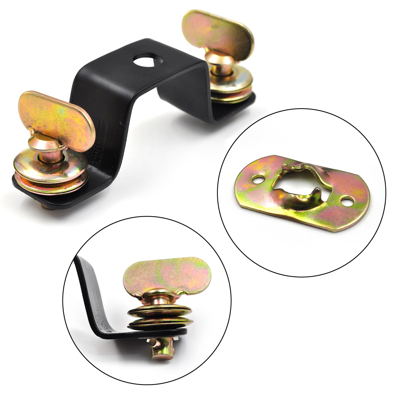 Moving Head Light Bridge Connector Truss Clamp Stage Light Clamps, Bracket Connector Spacing 10.5cm, Quick Lock, 12 mm Aperture