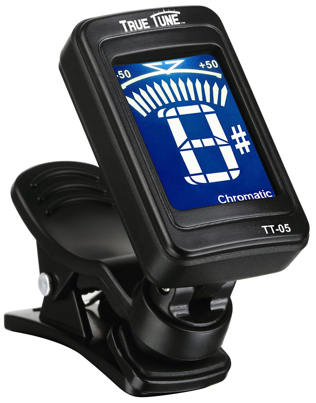 True Tune TT-05 LCD Clip-On Chromatic Instrument Tuner for Guitar, Bass, Ukulele, Banjo, Violin, Mandolin, Dulcimer, Cello, Viol