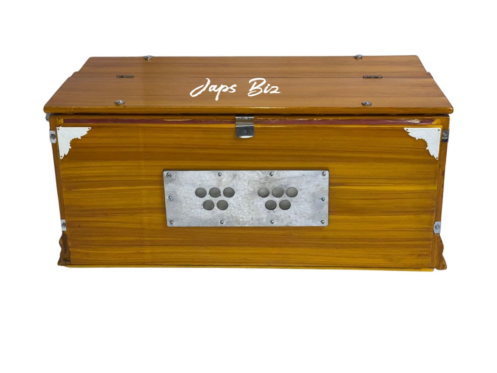 Japs Biz Wooden 7-Stopper, 39-Sur 3 Ballow Harmonium With Carry Bag