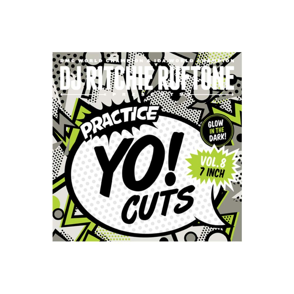 DJ Ritchie Ruftone Practice Yo! Cuts Vol 8 GLOW IN THE DARK 7 VINYL for your Numark PT01 Scratch or Reloop Spin Portable Turnt
