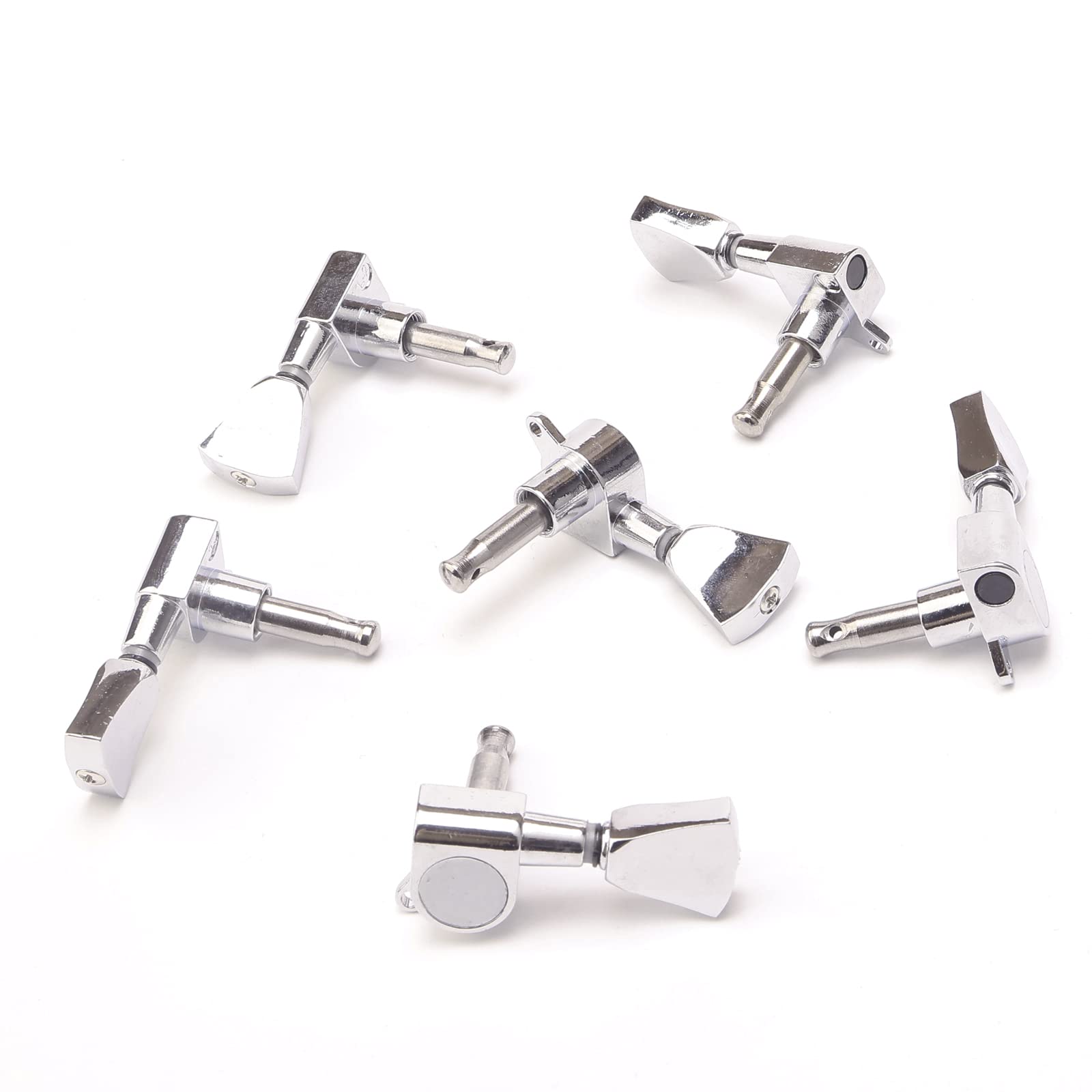 Swhmc Silver Guitar Double Locking Tremolo Bridge with Bar for Double Strat Locking Floyd Rose Style Electric Guitar and 6R Seal