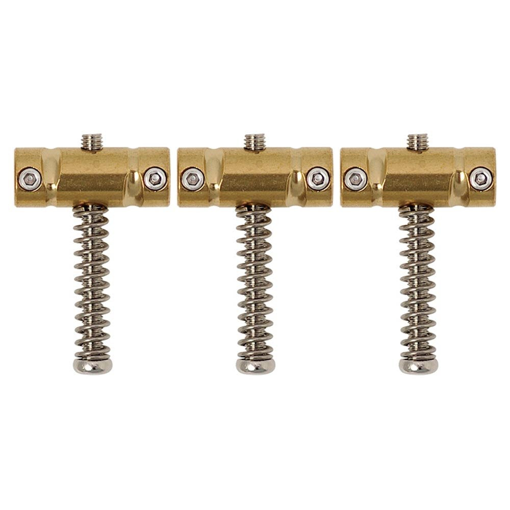 Gotoh In-Tune Compensated Saddles For Tele, Brass, Set Of 3