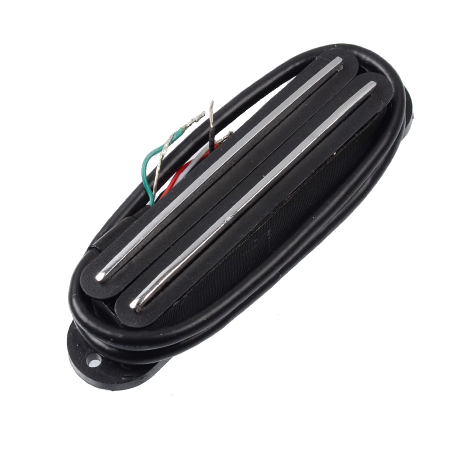 SAPHUE Dual Humbucker Single-Coil-Sized Guitar Humbucker Pickup Fit Fender Strat Squier Tele Electric Guitar (Black)