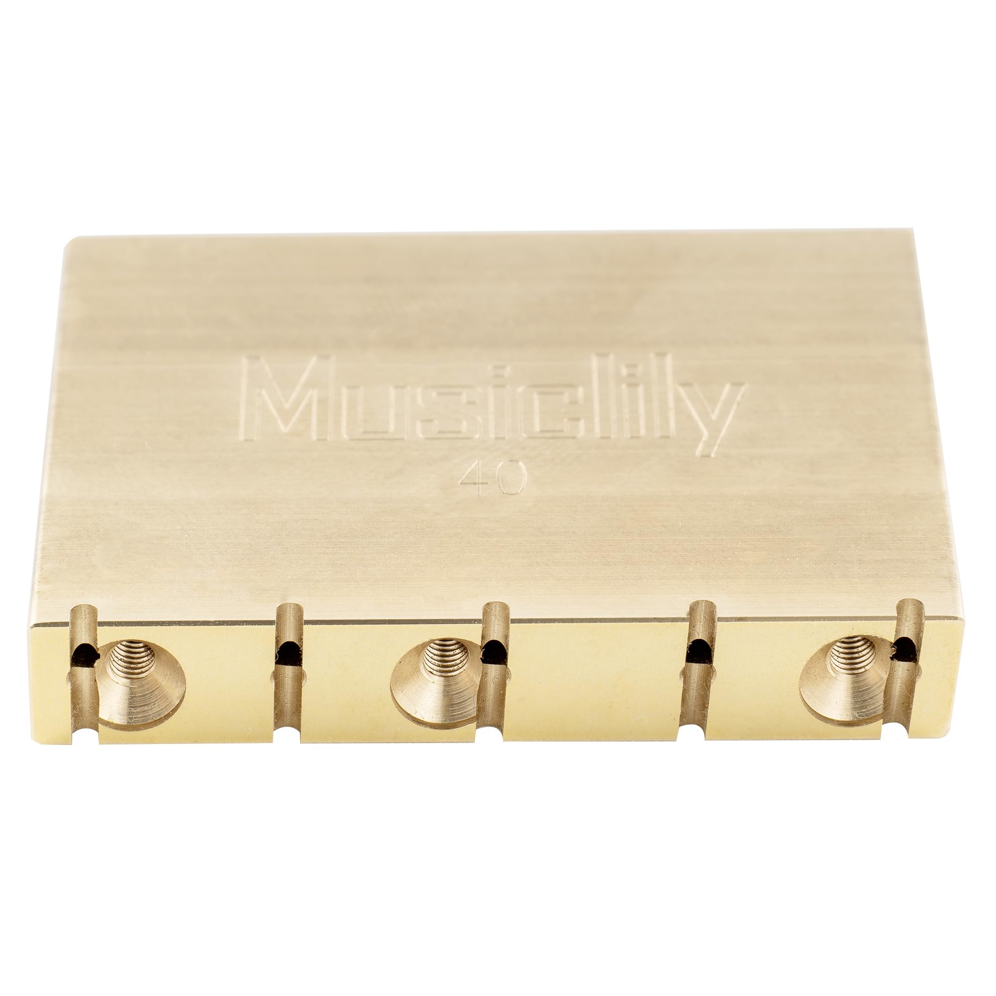 Musiclily Ultra Solid Brass Tremolo Block for Gotoh GE1996T Floyd Rose Style Locking Tremolo Bridge Electric Guitar, 40mm Tall