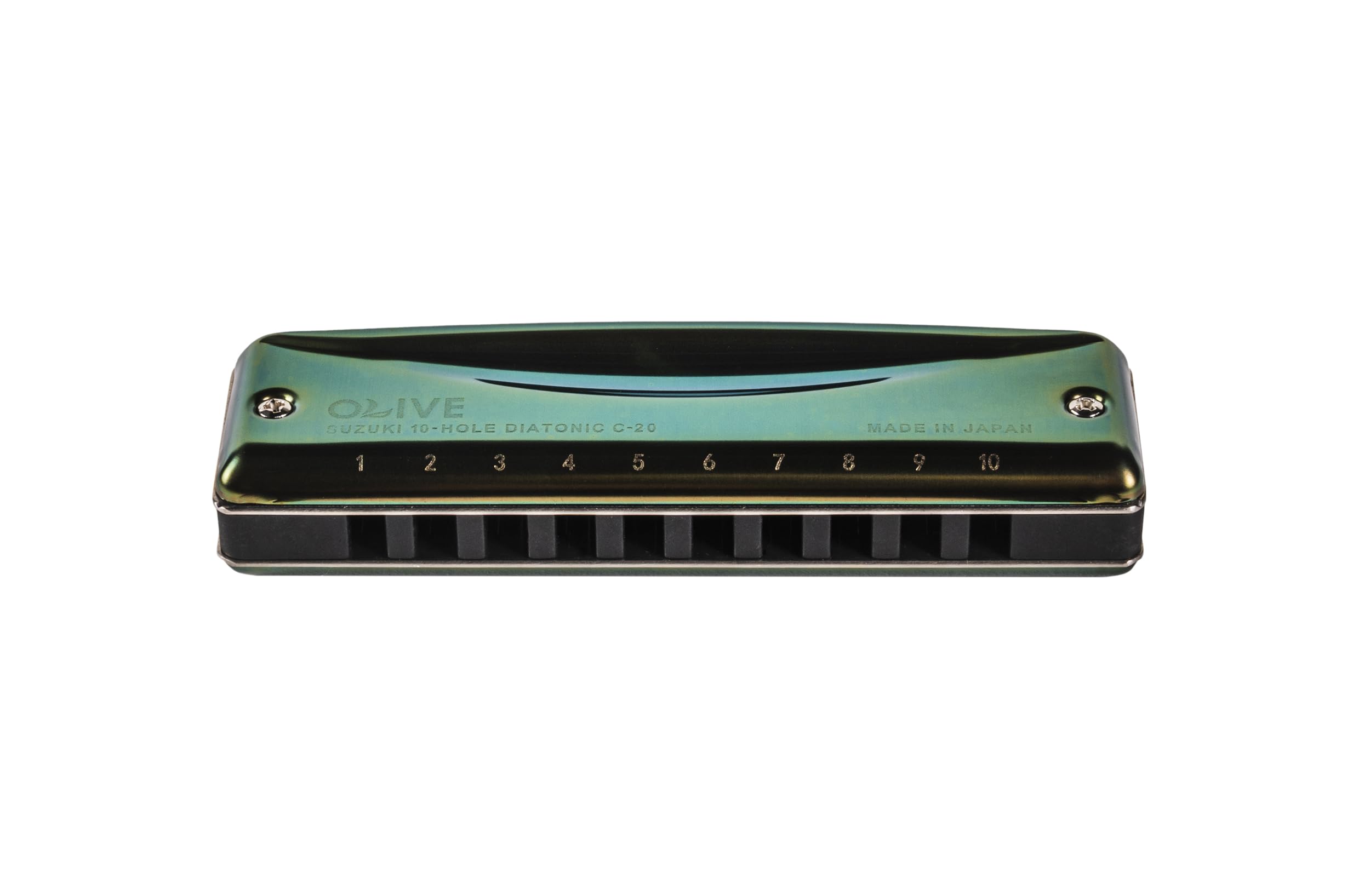 Suzuki Olive C20 10 Hole Diatonic Harmonica - Key of C