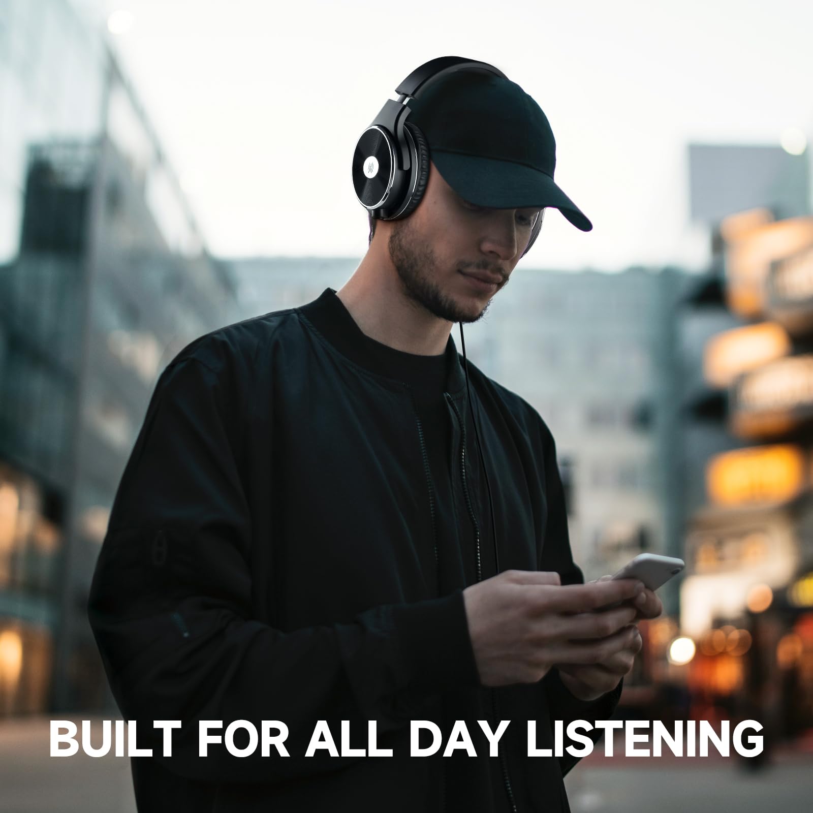 OneOdio Wired Headphones - Over Ear Headphones with Noise Isolation Dual Jack Professional Studio Monitor & Mixing Recording Hea