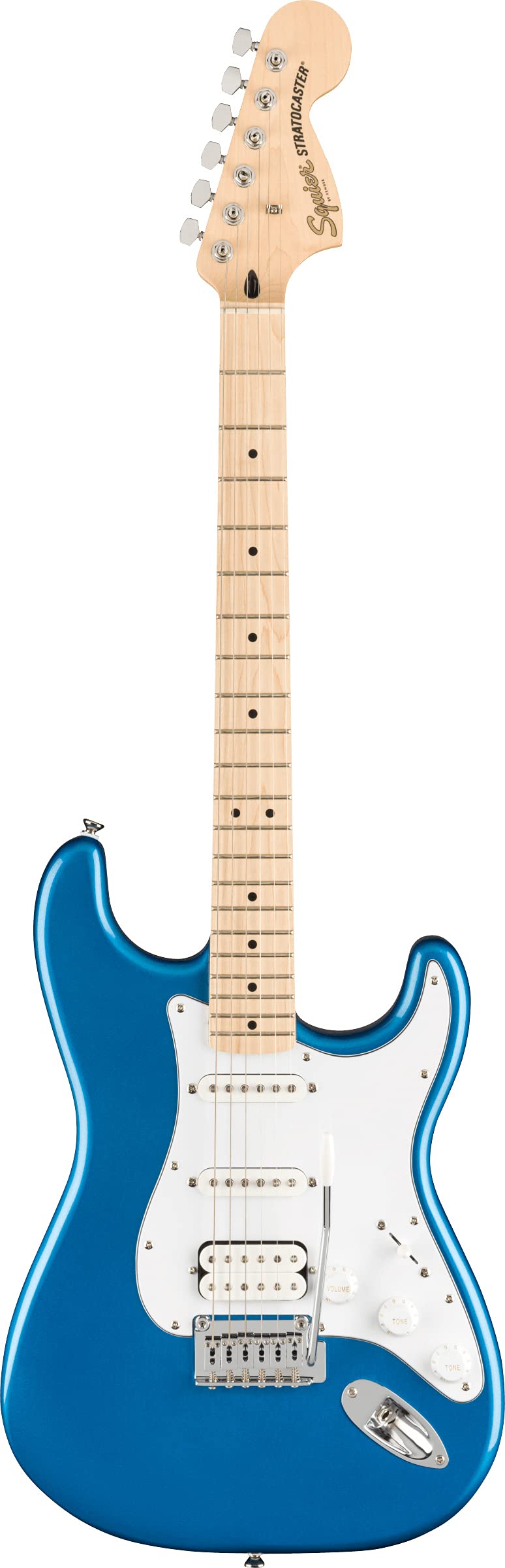 Fender Squier Affinity Stratocaster HSS - Lake Placid Blue Bundle with Frontman 10G Amplifier, Instrument Cable, Gig Bag, Strap,