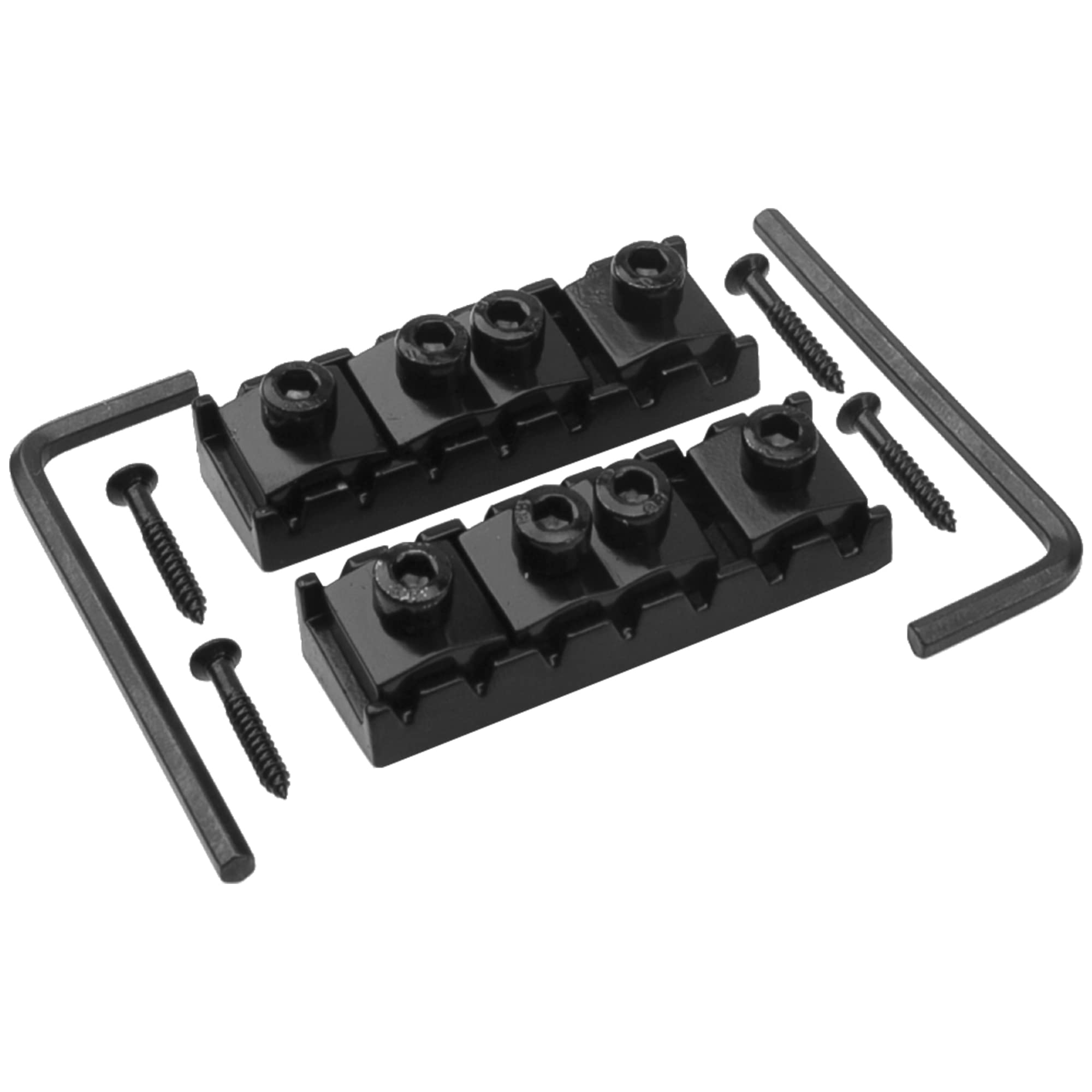 2Pcs Yootones 7 String Electric Guitar Locking Nut, 48mm Electric Guitar String Nut Compatible with Floyd Rose Electric Guitar T