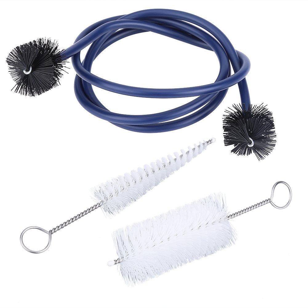 T osuny Trumpet Cleaning Brushes Set Kit, Musical Instrument Maintenance Care Accessory with Metal Handle,3 Kinds of Brushes for