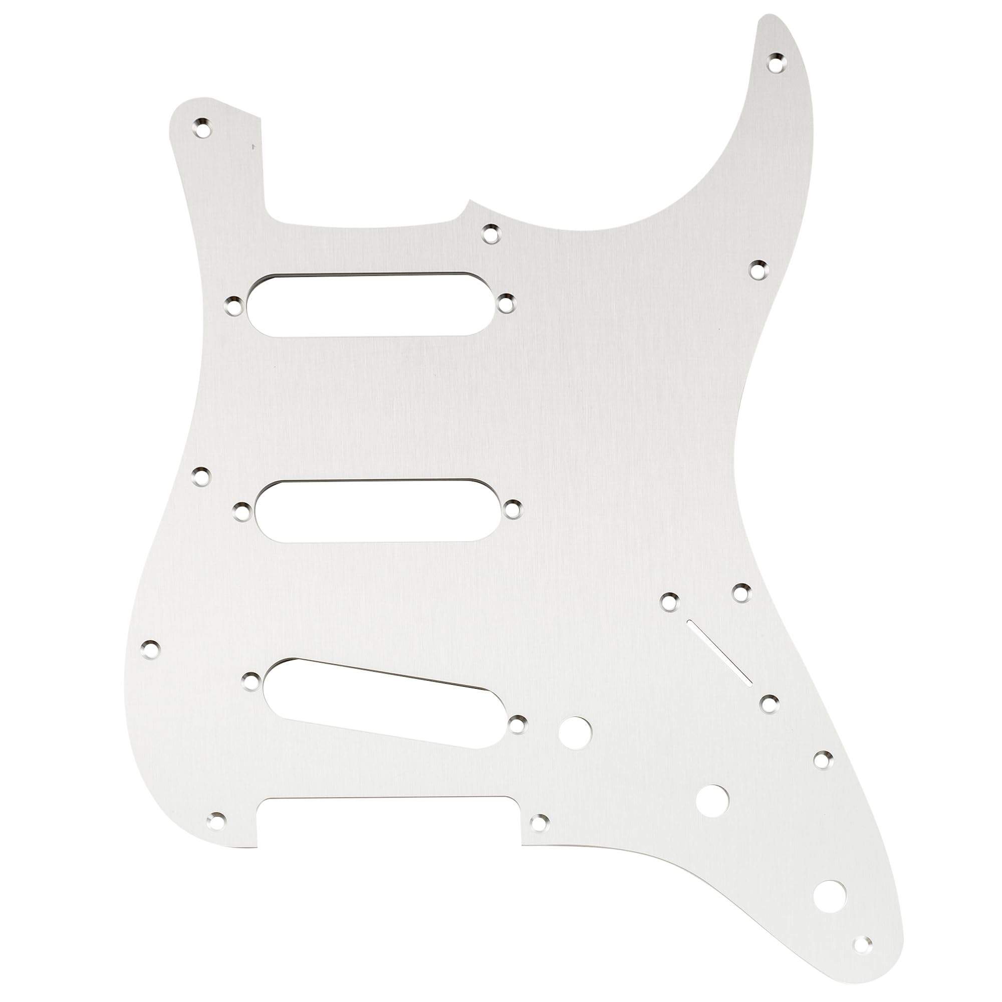 Musiclily Ultra 11 Holes Anodized Aluminum Sss Strat Pickguard St Guitar Pickguard For American/Mexican Fender Standard Strat St