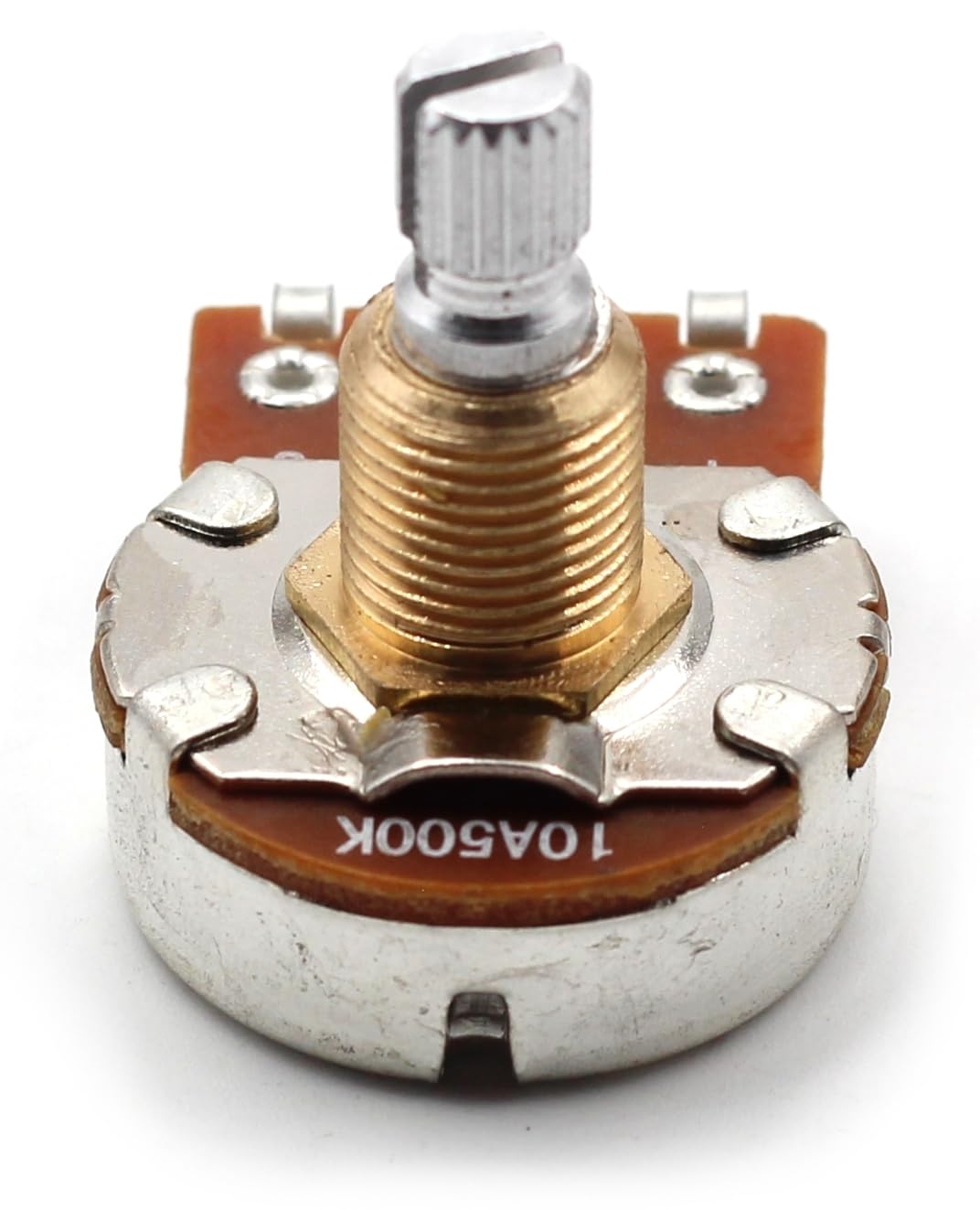 Set of Four (4X) Bourns 500K SHORT Split Shaft Audio Taper Low Friction Potentiometers