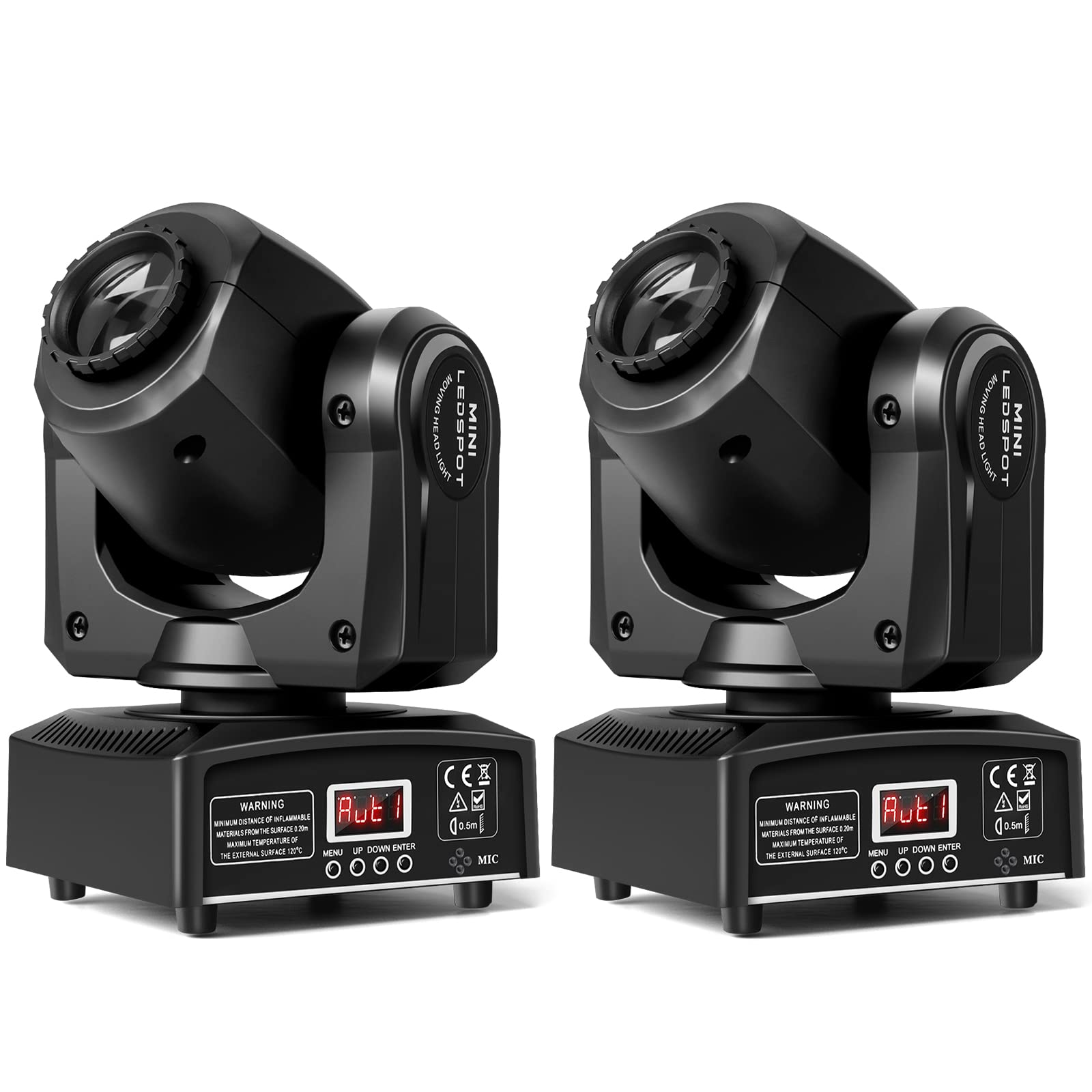 Uking Stage Lights Moving Head Lights 8 Gobos 8 Colors 11 Channels 25W Spotlights Dmx 512 With Sound Activated For Wedding Dj P