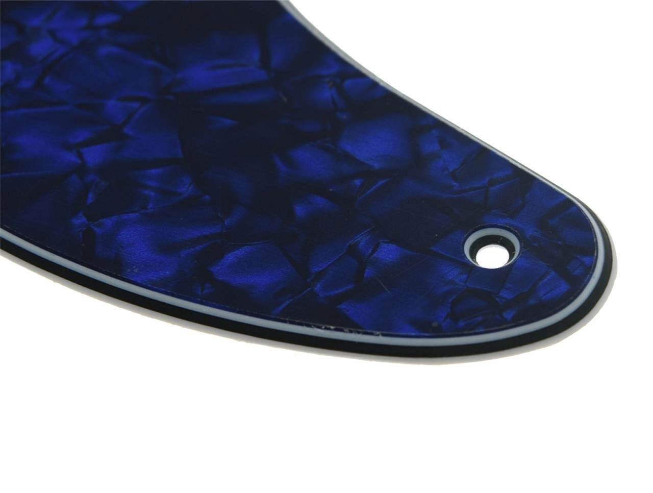 KAISH American Vintage 5 Hole Tele Pickguard TL Guitar Pick Guard Scratch Plate for Tele/Telecaster Blue Pearl