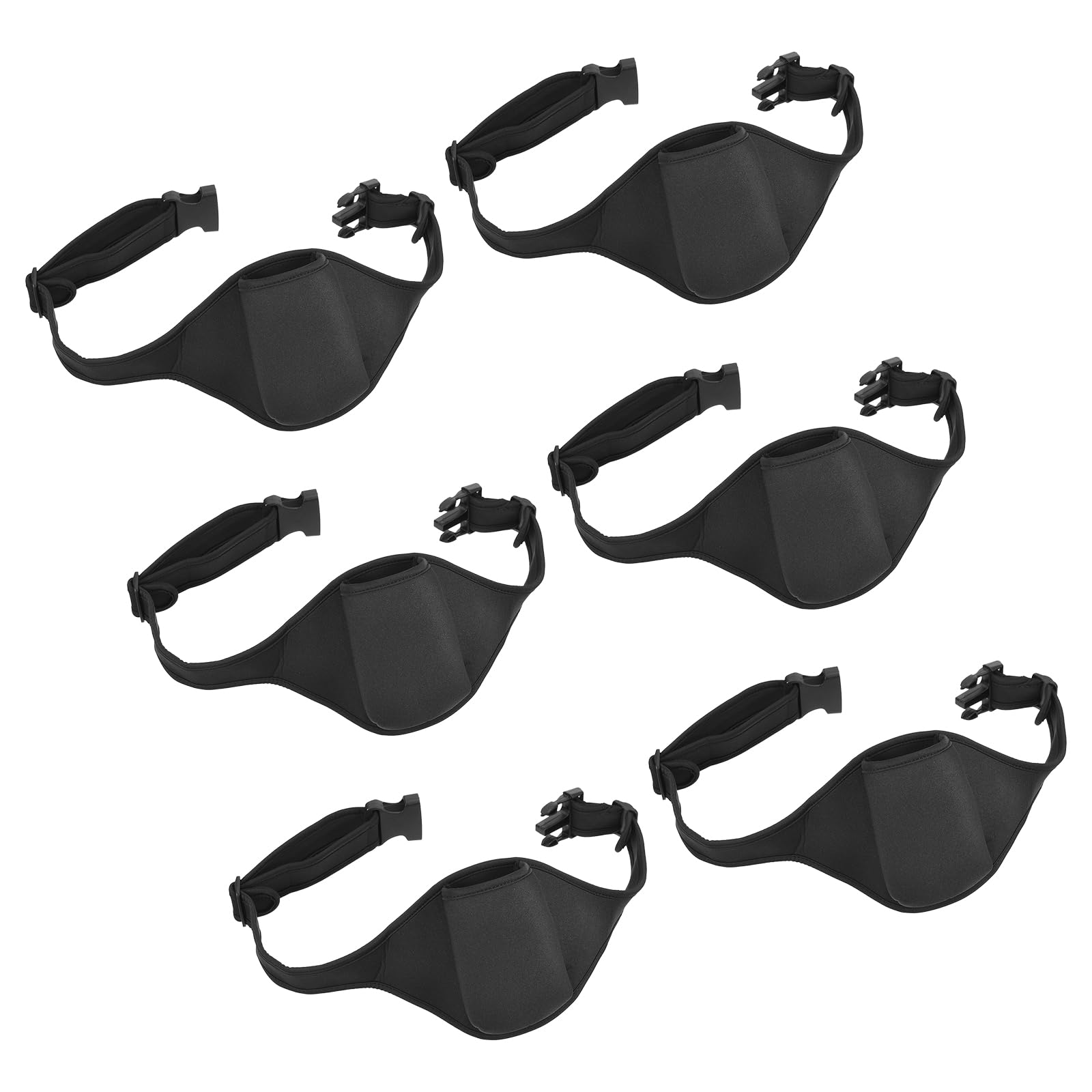 MECCANIXITY 6 Pack Mic Belt for Fitness Microphone Belt Carrier Pouch Adjustable Waistband Bag for Instructors Theater Teacher S