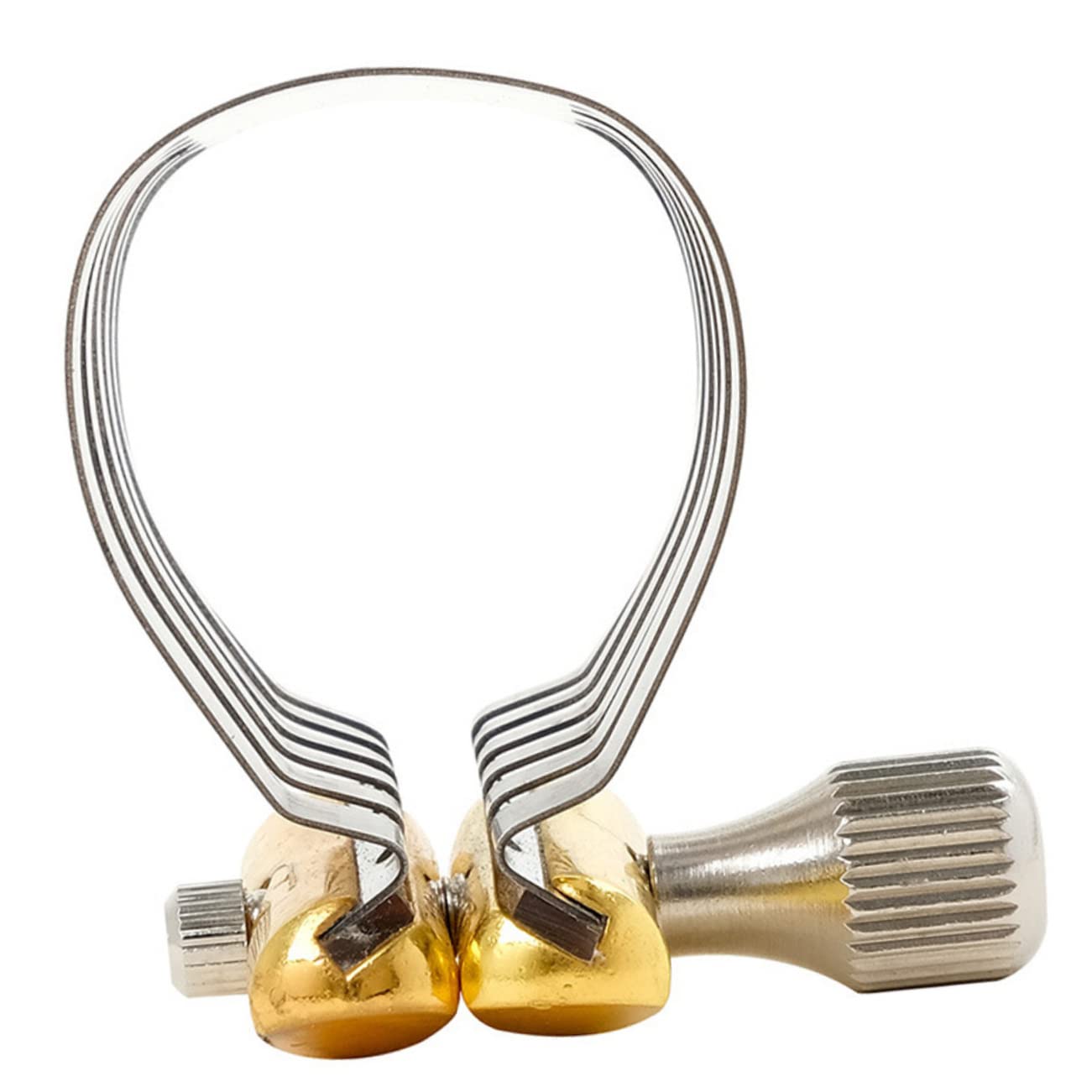 FUNOMOCYA Saxophone Clamp Clarinet Accessories Silver Accessories Brass Fittings Saxophone Ligature Compact Sax Fastener Clip Ba