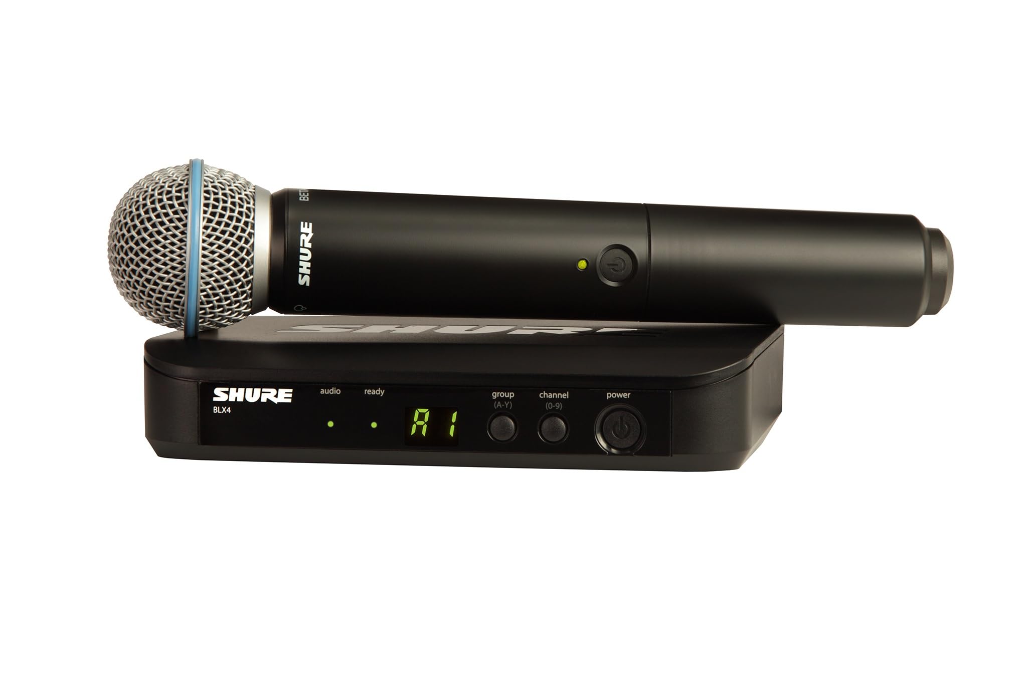 Shure Blx24/B58 Wireless Microphone System - 14-Hour Battery Life, 300 Ft Range, Uhf | Includes Beta 58A Handheld Vocal Mic, Sin